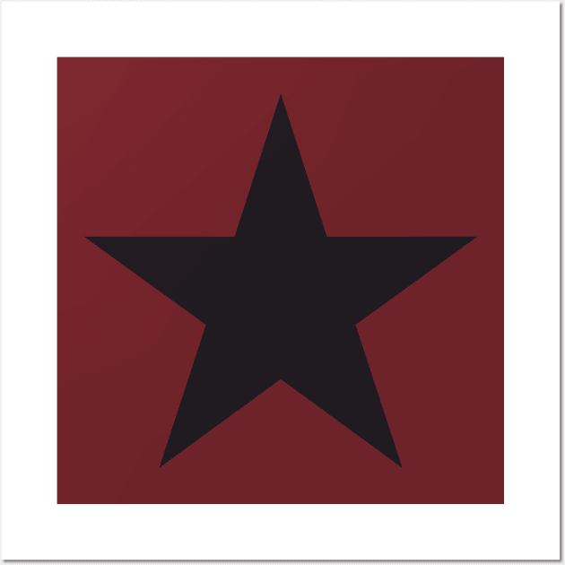 Black Tactical five-pointed star Wall Art by FAawRay
